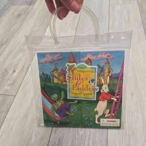 eeBoo Vintage Magnetic Slides & Ladders travel game with carry case nostalgic